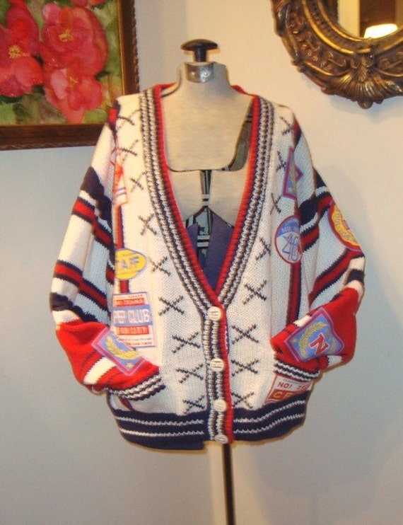 Download CHUNKY Mock Letterman Jacket PATCHES VTG 1980s by VintageDove