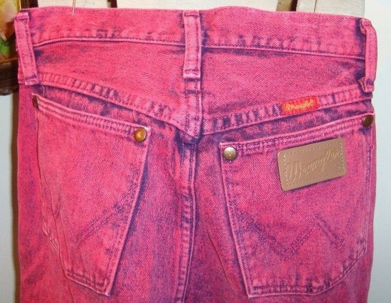 acid wash pink jeans