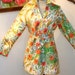 MOD POPPIES garden VTG 70s TWIGGY belted TUNIC BLOUSE Mini DRESS