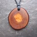 Natural Wood Pendant - Blackthorn - to Protect Your Space.