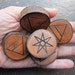 Natural Wood Element Symbols - Blackthorn - Protective Portable Pocket Altar.