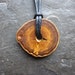 Reserved for CindyKingOnEtsy. Natural Wood Pendant - Fig - for Emotional Balance.