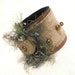 Nature inspired leather bracelet. Leather jewelry