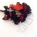 Red branch lariat leather necklace