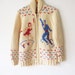 Rare 60's Cowichan Figure Skater Cardigan
