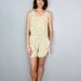 Tan & White Patterned 80's Jumper
