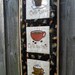 Coffee - you complete me - embroidered and quilted wall hanging 29.5 in. x 11.5 in.