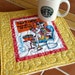 Maxine - Mug Rug or Candle Mat - oversized coaster number 403
