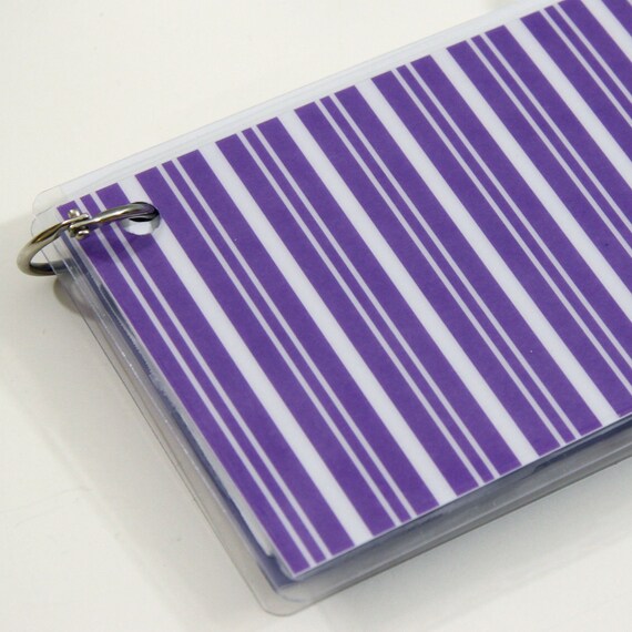 3 x 5 Index Card or Note Card Binder Set of Four Pretty