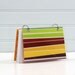 4 x 6 Index Card or Note Card Binder, Green Red Stripe