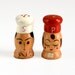 Vintage Wood Chef Salt and Pepper Shakers