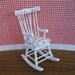 Rocker, twelfth scale dollhouse miniature