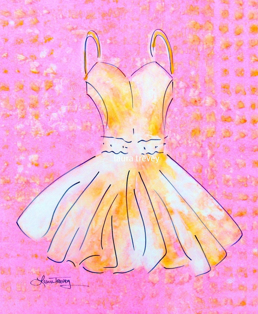Art Print Dress in Watercolor