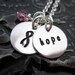 Awareness Necklace - Hand Stamped Necklace - Awareness & Hope