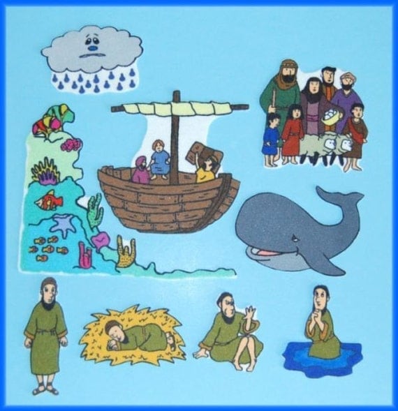 Jonah and the Whale Felt / Flannel Board Bible Story Set