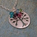 Personalized Necklace - Birthstone Necklace - Personalized Jewelry - Family Tree Jewelry - Grandma Necklace