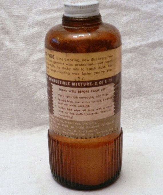 1957 Johnson Wax Pride furniture polish