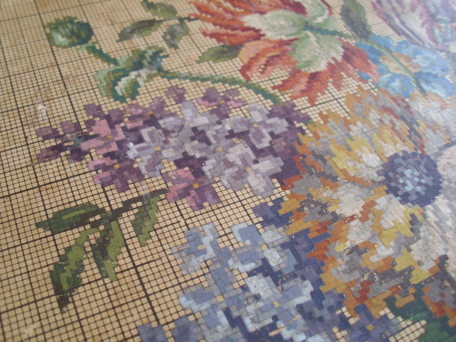 Victorian blooms Victorian Cross stitch pattern . Instant