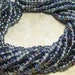 6/0 Black Diamond AB White Heart Mega Mix Czech Glass Seed Bead Strand (C310)