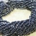 6/0 Dark Sapphire Lined Crystal Czech Glass Seed Bead Strand