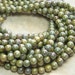 6mm Opaque Green Turquoise Lumi Luster Picasso Czech Glass Beads - Qty 50 (A189)