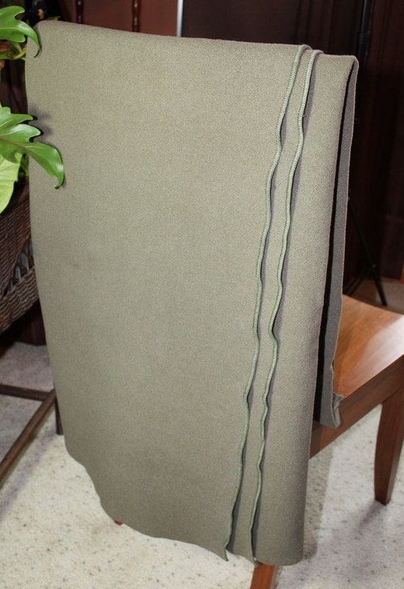 Vintage US Army Military Wool Blanket Army by ilovevintagestuff