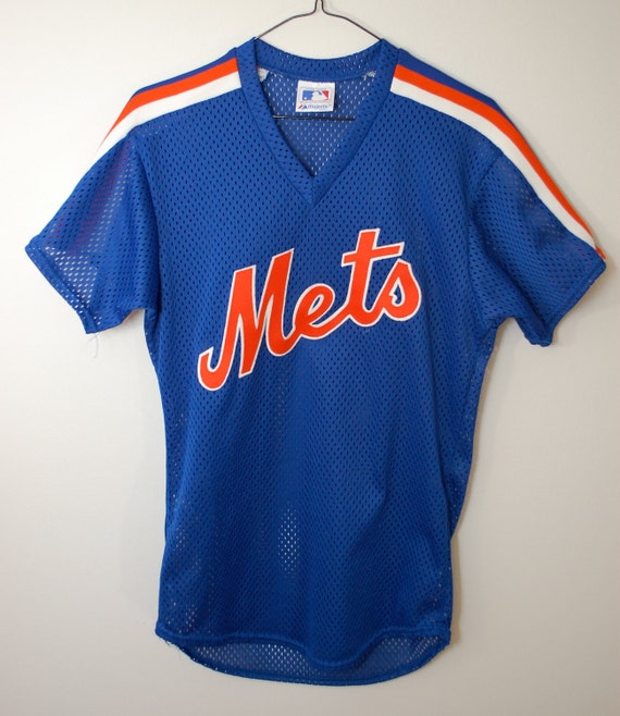 Vintage New York METS old school baseball jersey Made In USA