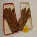 Vintage Gimbels Schusters Brown Ladies Gloves NEW in box one size fits all