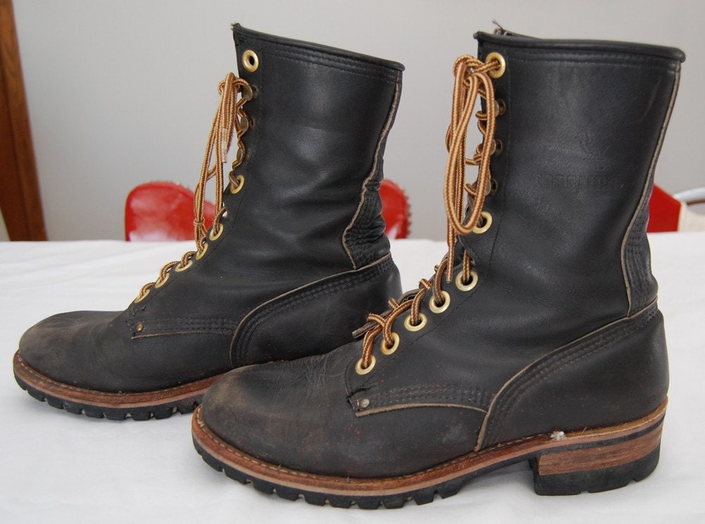 Vintage CAROLINA Logger Boots Mens size 7