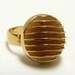 Vintage Ring Designer Signed UNCAS Modernist Gold Cocktail 1960s Adjustable Size
