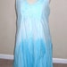 Hand dyed cotton lace dress - XL