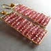 Abacus - Pink Mystic Quartz Earrings