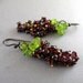 Sale- Garnet Cluster Earrings - Napa