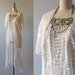 1920s wedding dress - stunning ecru net lace bohemian summer wedding dress medium