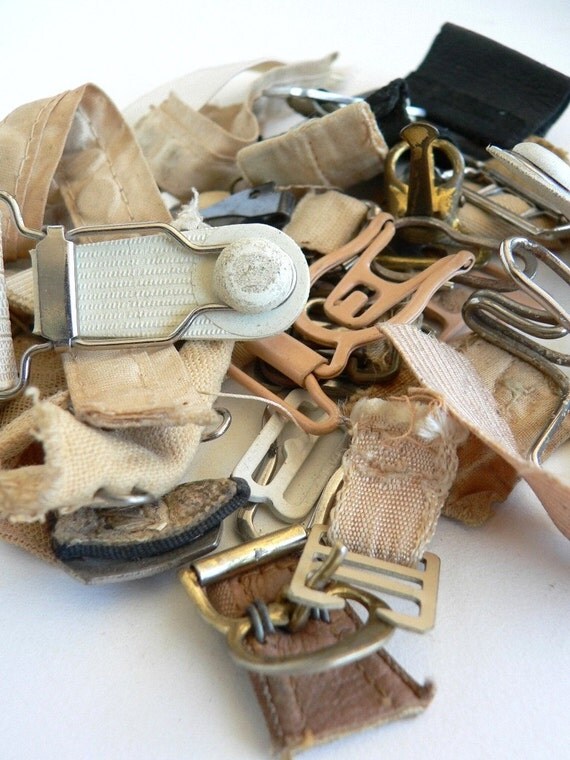 Items similar to Old Garter Belt Clasps on Etsy