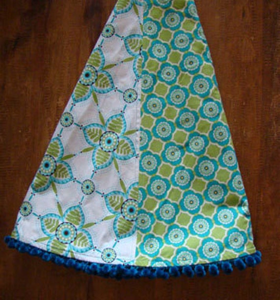 aqua and green christmas tree skirt by thehouseofsmith on etsy aqua and green christmas tree skirt by thehouseofsmith on etsy