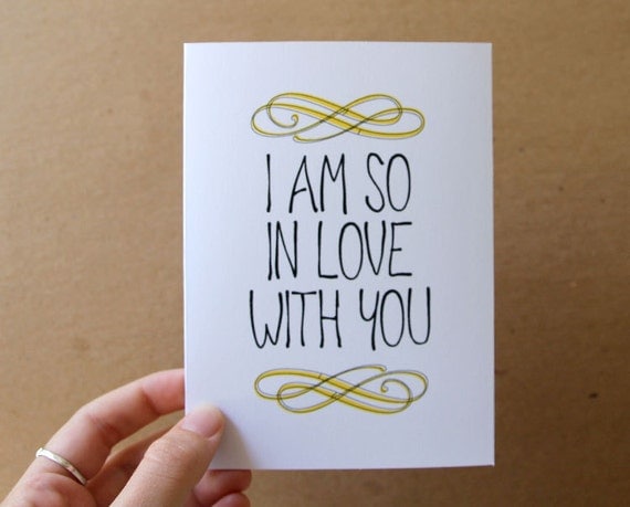 anniversary card i am so in love with you card by letterhappy