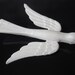 vintage barrette , Large white bird
