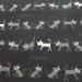 SALE Cute Cats Tail of the Heart Black - Fat Quarter(ko0119)