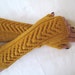 Mustard fingerless gloves / wrist warmers - 100 per cent merino wool - New Colour