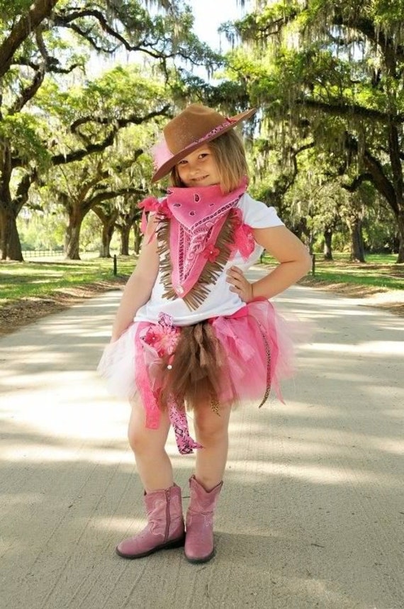 Items similar to Custom Pink Bandana Cowgirl Birthday Tutu Outfit 2 3 4