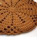 Honey Tan Crocheted and Knitted Slouchy Hat