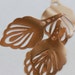 Shiny Copper VINTAGE Art Deco Style Fan Shaped Large Decorative Leaf Metallic Sequins (20) 46 mm long