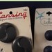 Dark Hues - VINTAGE Bakelite Swirly Ying Yang Shank Buttons - 2 packs - Lansing and LaMode SALE