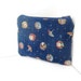 Small Zipper Pouch - Japanese Parasols in Indigo