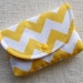 Large Snap Pouch ...Chevron in Yellow