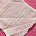 Antique Lace Vintage Lace Pink Silk Modesty Bodice Insert