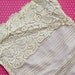 Antique Lace Vintage Lace Tulle Silk Modesty Bodice Insert