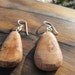 Maple Wood Earrings- Reclaimed Wood Earrings