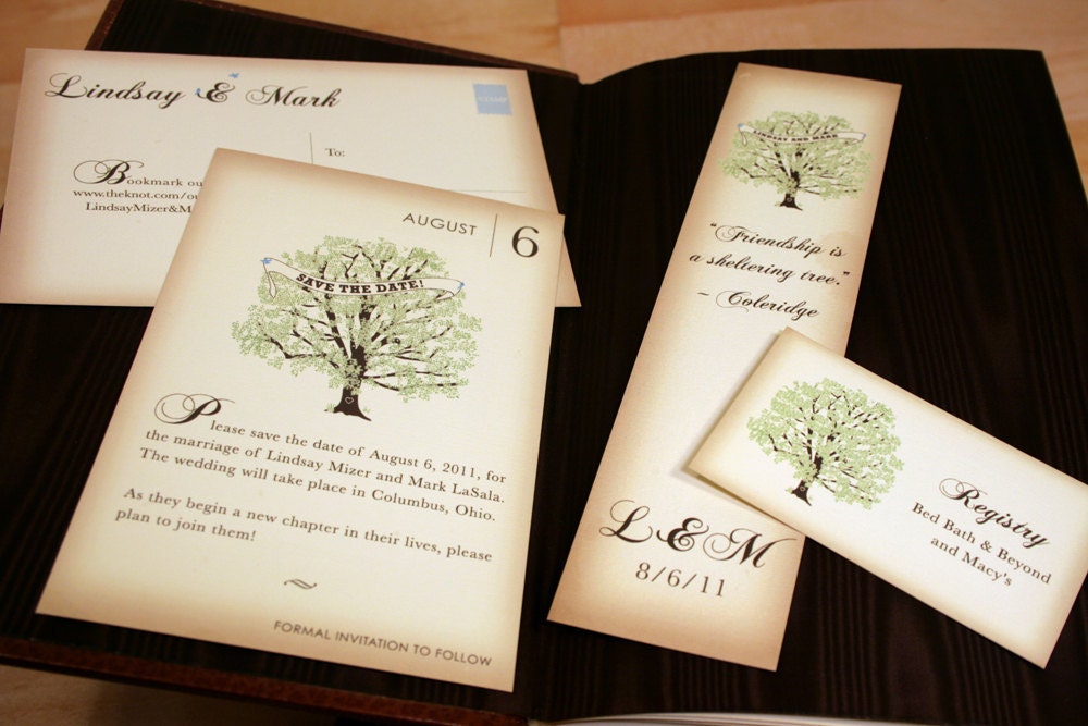 Vintage Winter Wedding Invitations 5